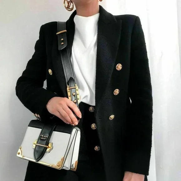 Zara Jackets Coats Zara Double Breasted Textured Weave